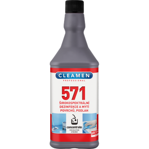 CLEAMEN 571 koncentrát širokospektrální dezinfekce a mytí povrchů a podlah 1 l