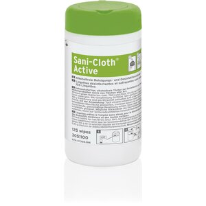 Sani-Cloth Active 125 ks, 130 x 130 mm dezinfekce povrchů bez alkoholu