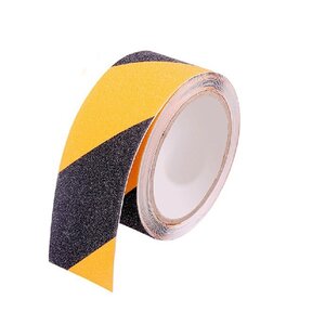 Protiskluzová páska žluto-černá 50 mm / 18 m/ do -20° C